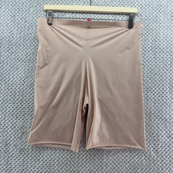 Spanx Shorts Womens Plus Size 1X Nude Beige Mid Thigh Shapewear Slimplicity - Picture 7 of 9
